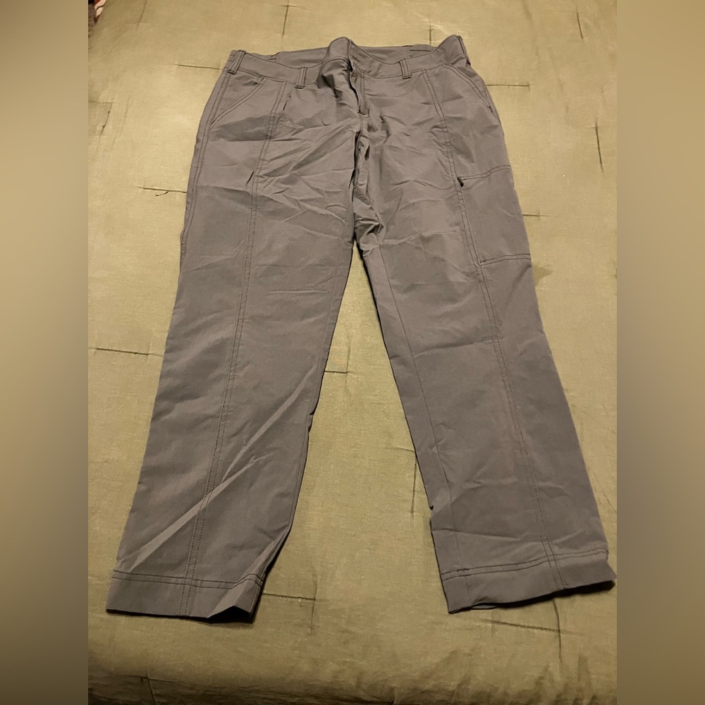 Athleta Palisade Ankle Pants Performance Stretch Gray Women’s Size 12